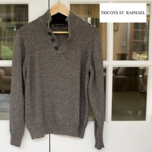 TriCots St. Raphael Men's Brown Sweater, Size L